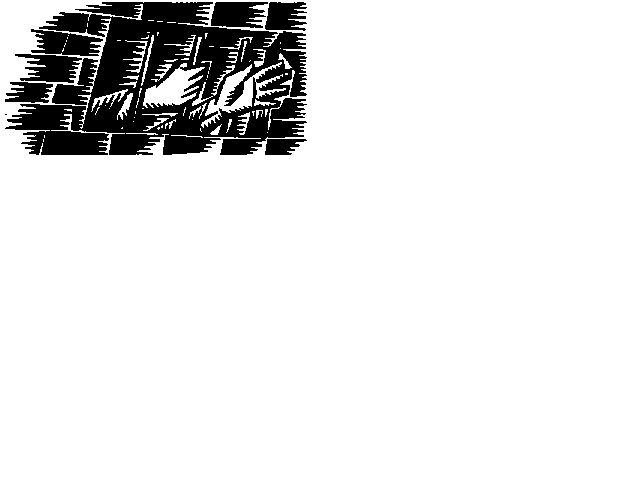 [image: hands through the bars]